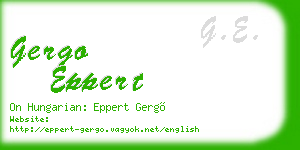 gergo eppert business card